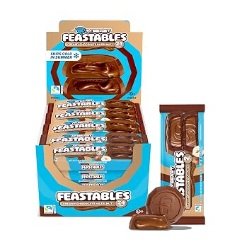 MrBeast Feastables Hazelnut Cups Milk Chocolate, 24 Count, 2-Cup Packs