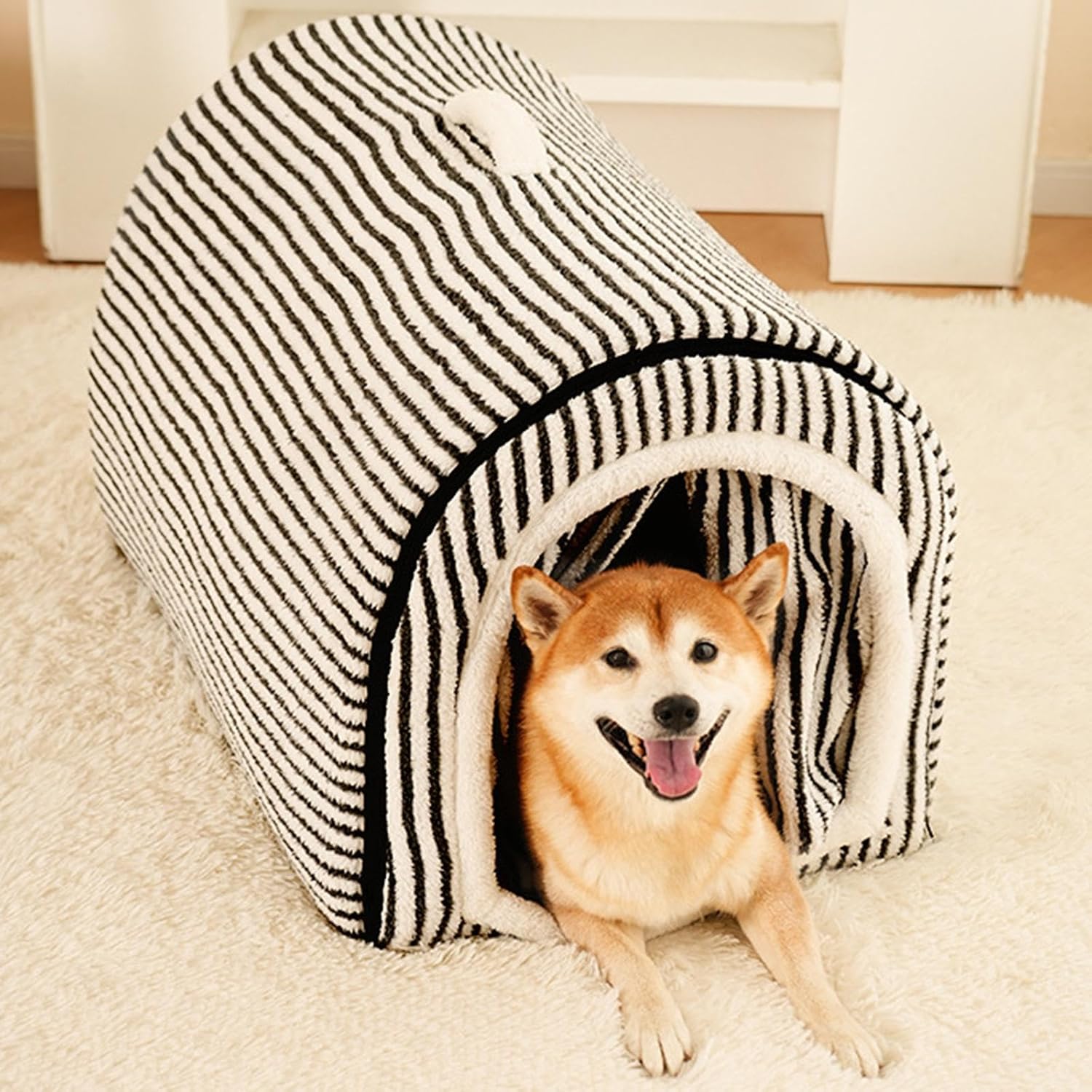 Ultimate Comfort: Review of the XL Black & White Bed Dog House Pet Tent