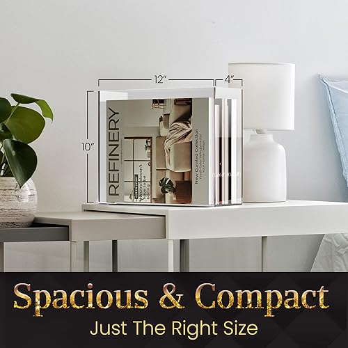 Miniatura 3 de Organizador de archivos para escritorio esta caja de almacenamiento de acrílico es ideal para la organización de la oficina. Su moderno soporte de