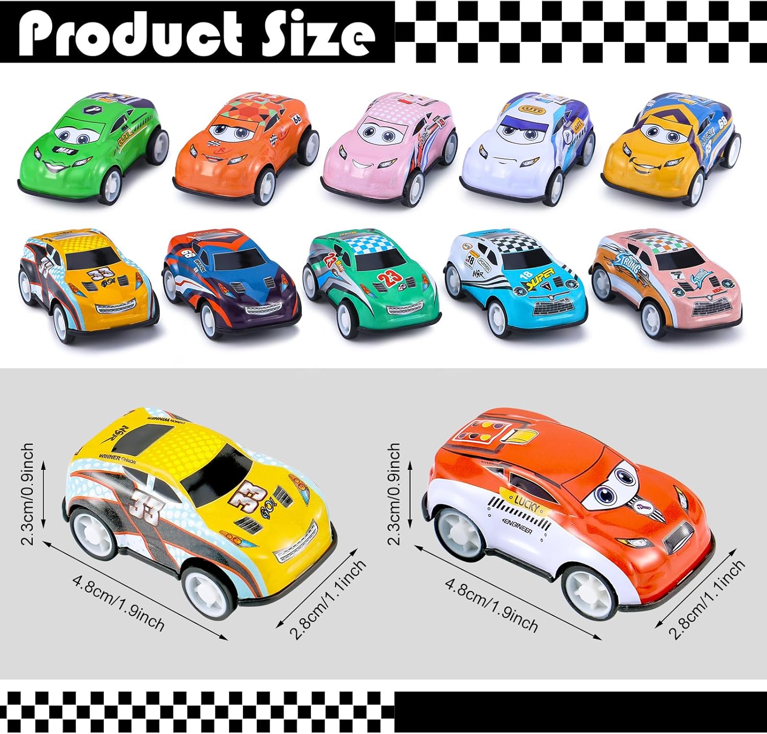 DERTE 150PCS Mini Pull Back Cars Race Cars Toy Bulk Vehicles Party Favors Classroom Reward Box Pinata Fillers Goodie Bag Stuffers for Kids Boys Girls Birthday Party
