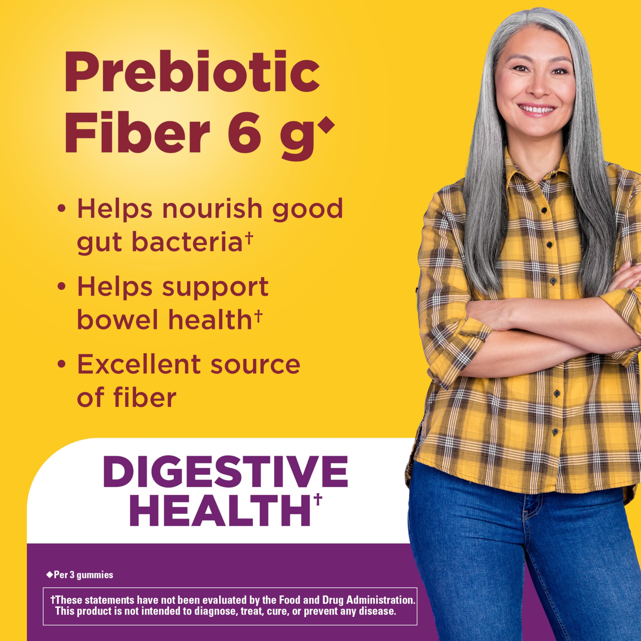 Nature Made Prebiotic Fiber Gummies for Adults and Kids, 90 Gummies — Amazon image 3