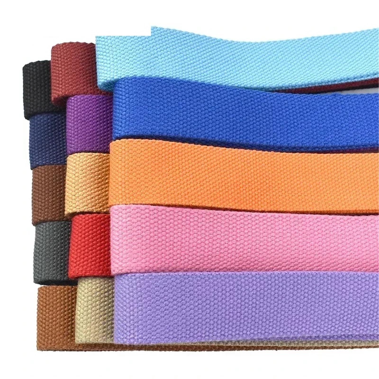 Cinta De Algodón Cintas de correas algodón 8 metros, 20-50mm, 2mm espesor, cintas lona for coser ropa, cinturón, bolsos DIY, accesorios correa(19DarkBlue,50mm)