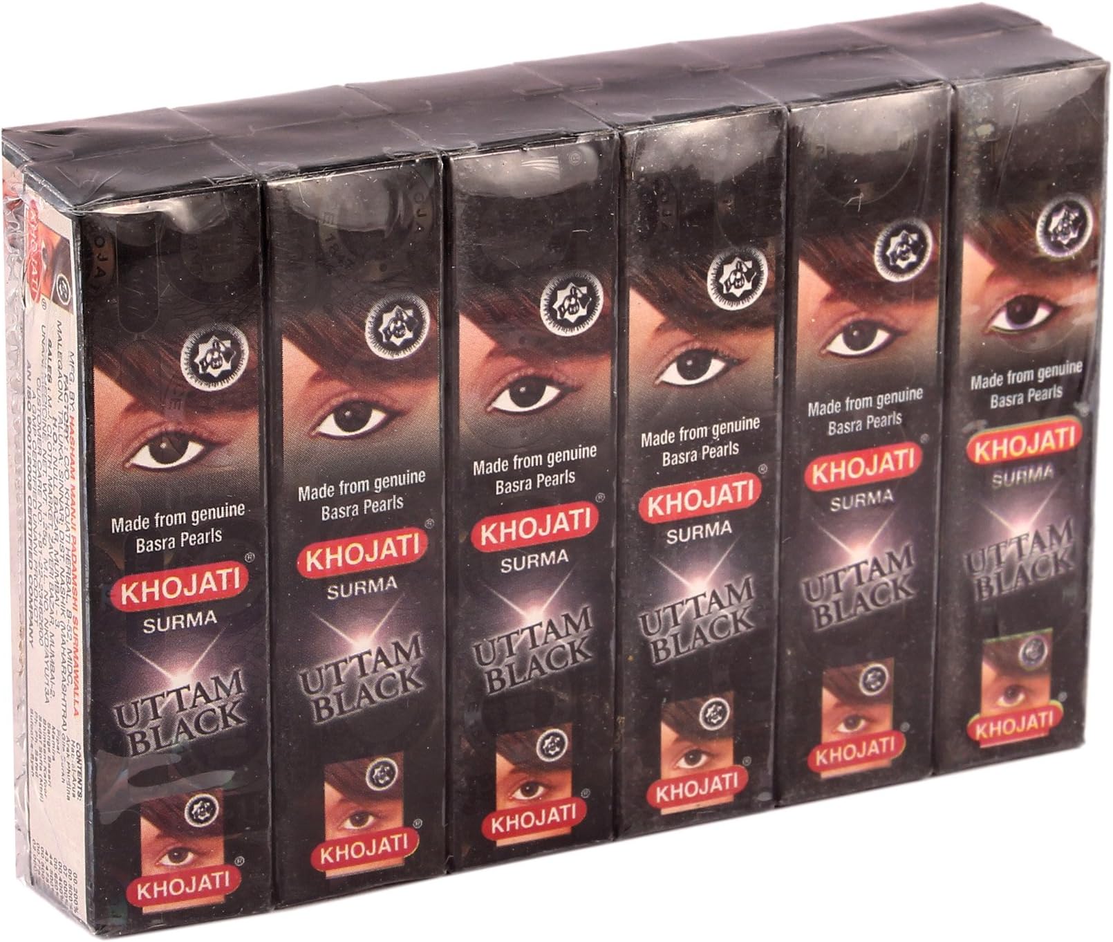 Khojati Surma Uttam Black (1.25gm, )- Set of 12