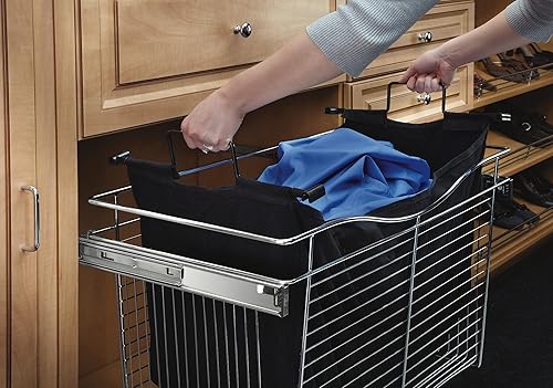 Miniatura 2 de Rev-A-Shelf Cestas de tela para armario, color negro