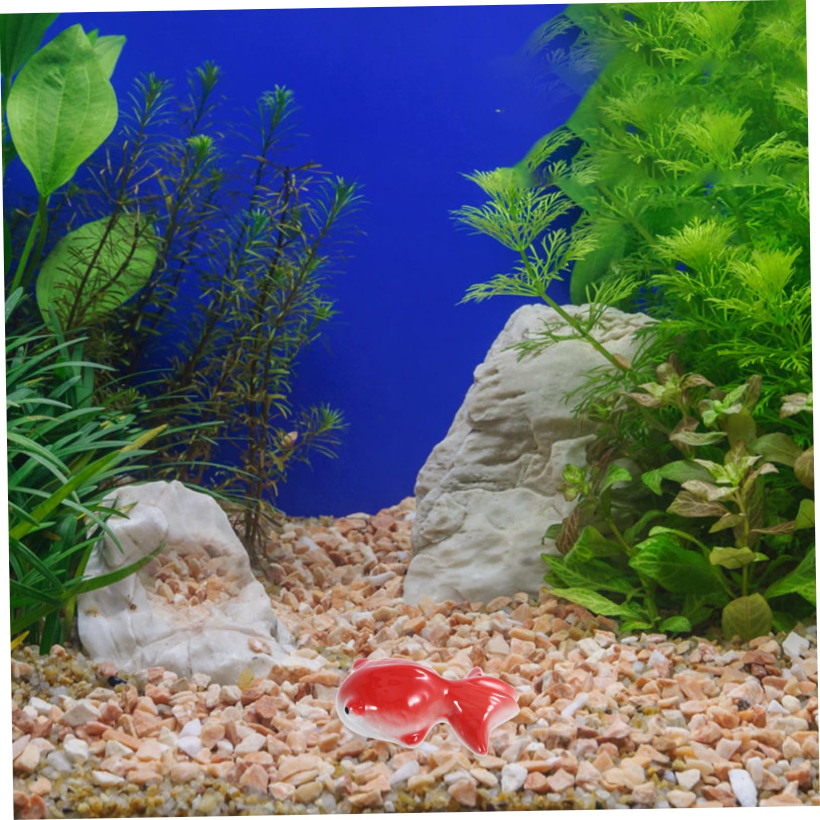 Alipis 4 Pz ninnoli in ceramica aquarium aqua adorn laguiole ornamenti per acquari toy pesci d'acquario artificiali sculture di pesci statua artigianato con acquario mestiere di pesce