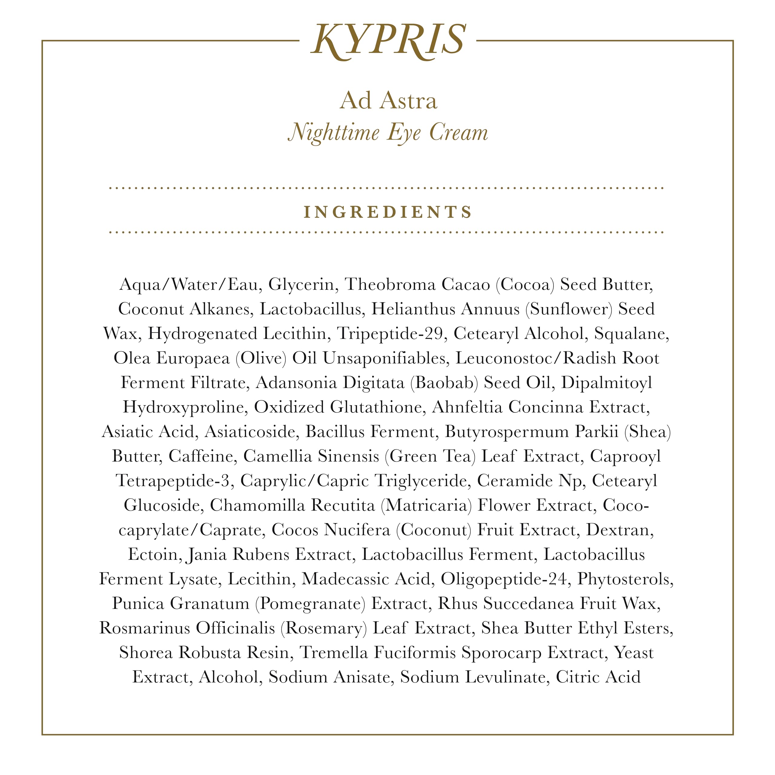 KYPRIS Astra Nighttime Cream Rested