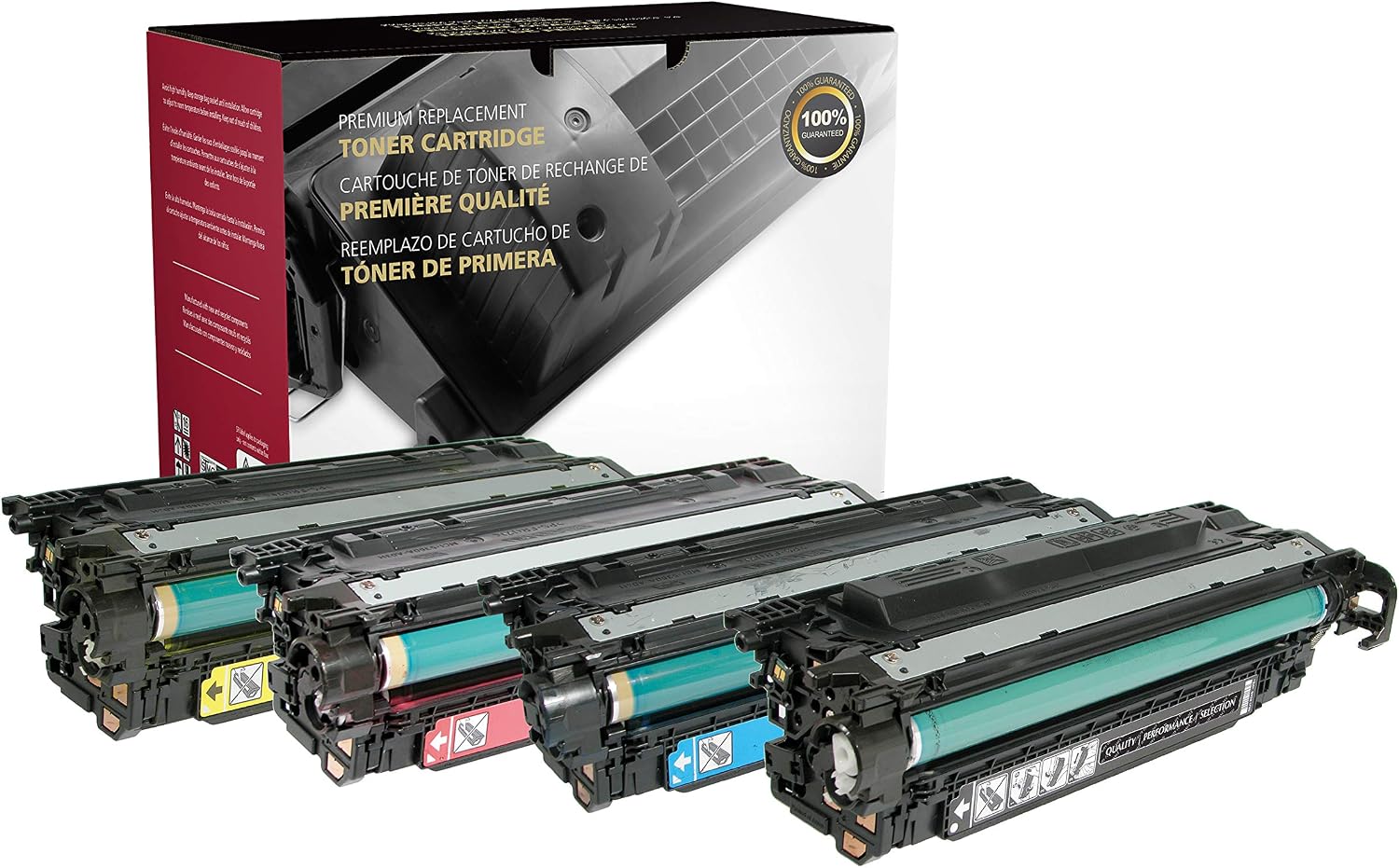 4x Alternative Toner XXL For HP CE250X-53A: 504X Black + CE251A 504A Cyan + CE253A Magta + CE252A Yellow - Eurotone