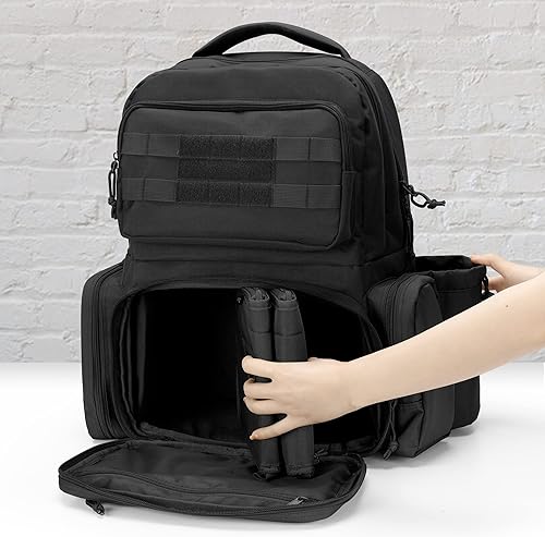 Miniatura 6 de DSLEAF Paquete de 2 fundas para pistola, alfombra suave con forro de terciopelo grueso para caza, campo de tiro y deportes