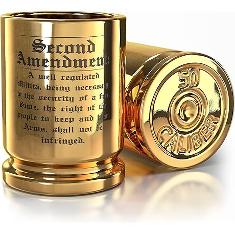 2A 50 Cal Engraved Shot Glasses