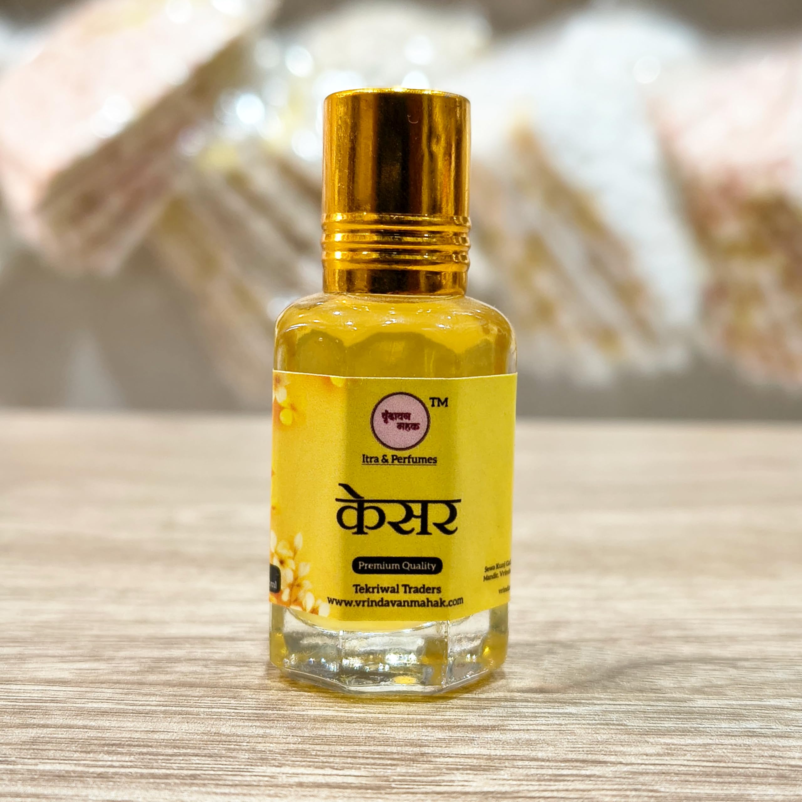 Kesar Roll On Attar By Vrindavan Mahak | Made in Vrindavan | 12ml | Alcohol Free | Divine Winter Fragrance | Long Lasting Roll On Fragrance | Ideal for Pooja & Temple Use-image-13