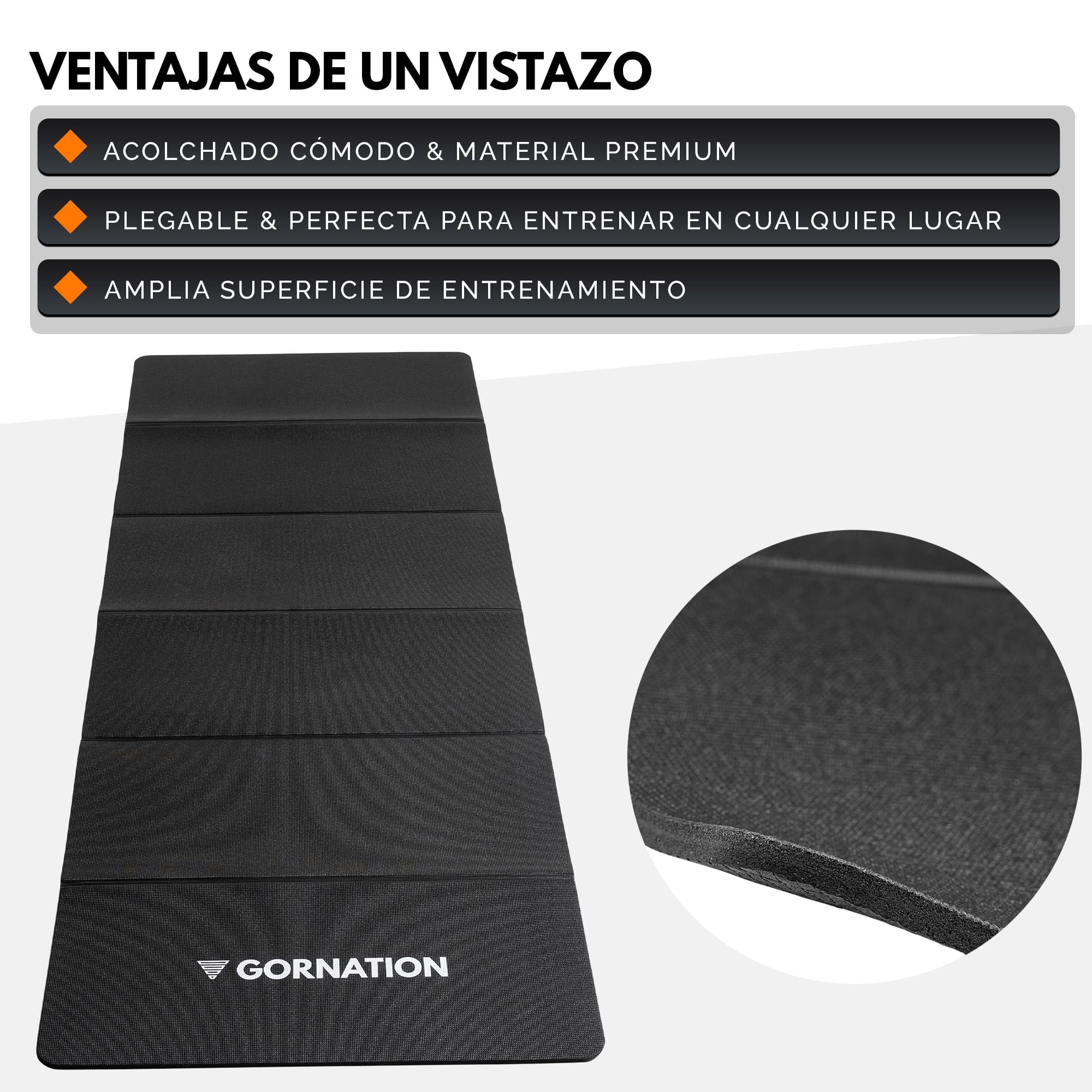 GORNATION Esterilla de entrenamiento plegable