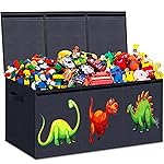 HOMEMARVEL Toy Chest for Boys, Toy Boxes for Kids Extra Large, Toy Box for Boys Girls, Collapsible Sturdy Kids Toy Storage Organizer Boxes Bins Baskets for Nursery, Playroom, Bedroom