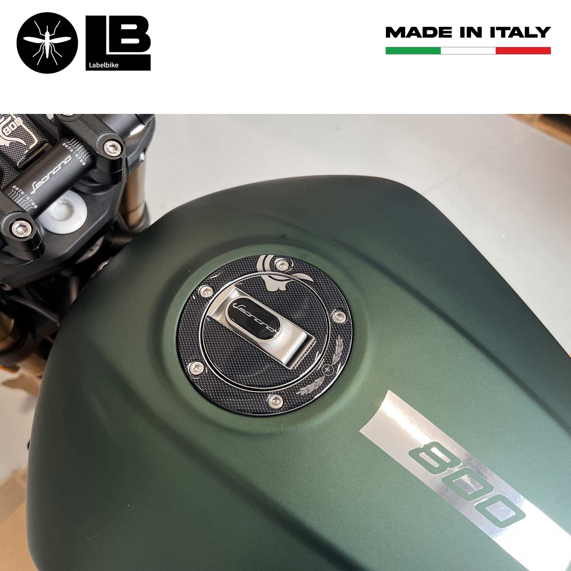 Autocollant Zone Clé Moto Autocollant Protection 3D Benelli Leoncino 800 - Sticker Résine Zone Clé Moto Autocollant Italien Qualité