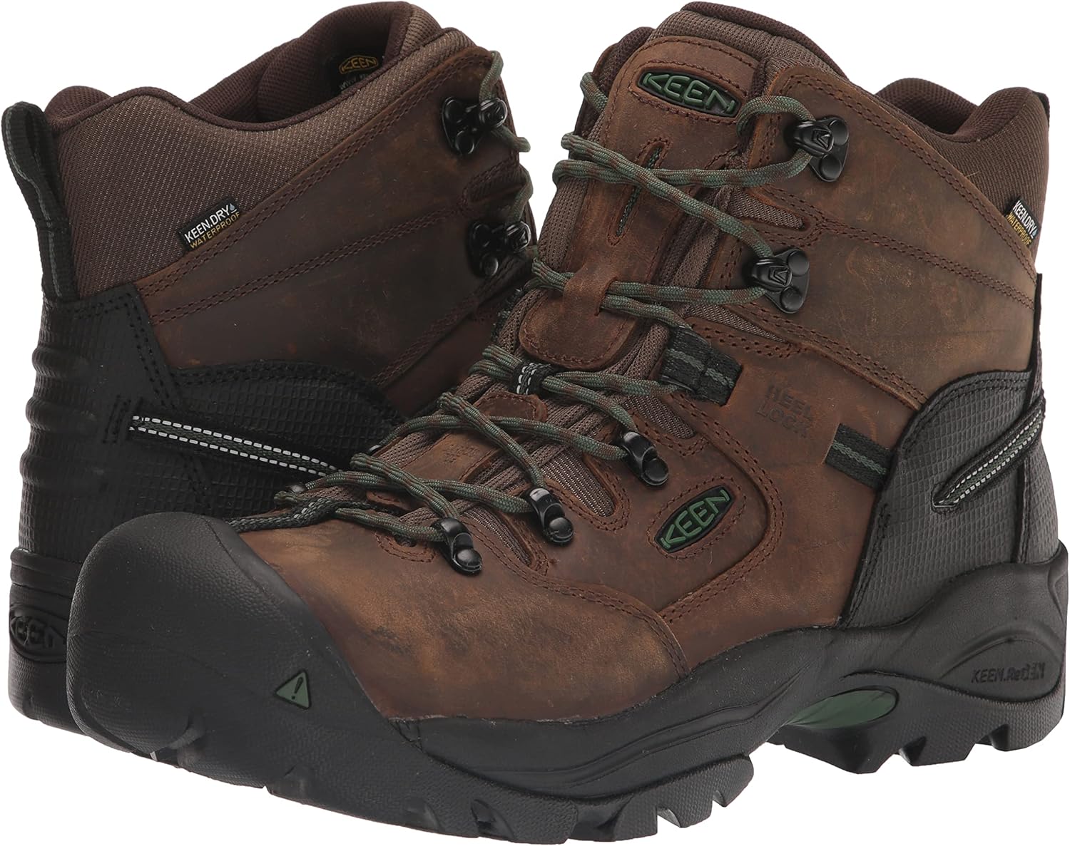 KEEN Utility mens Pittsburg Energy 6" Composite Toe Waterproof Industrial Work Boots - Image 7