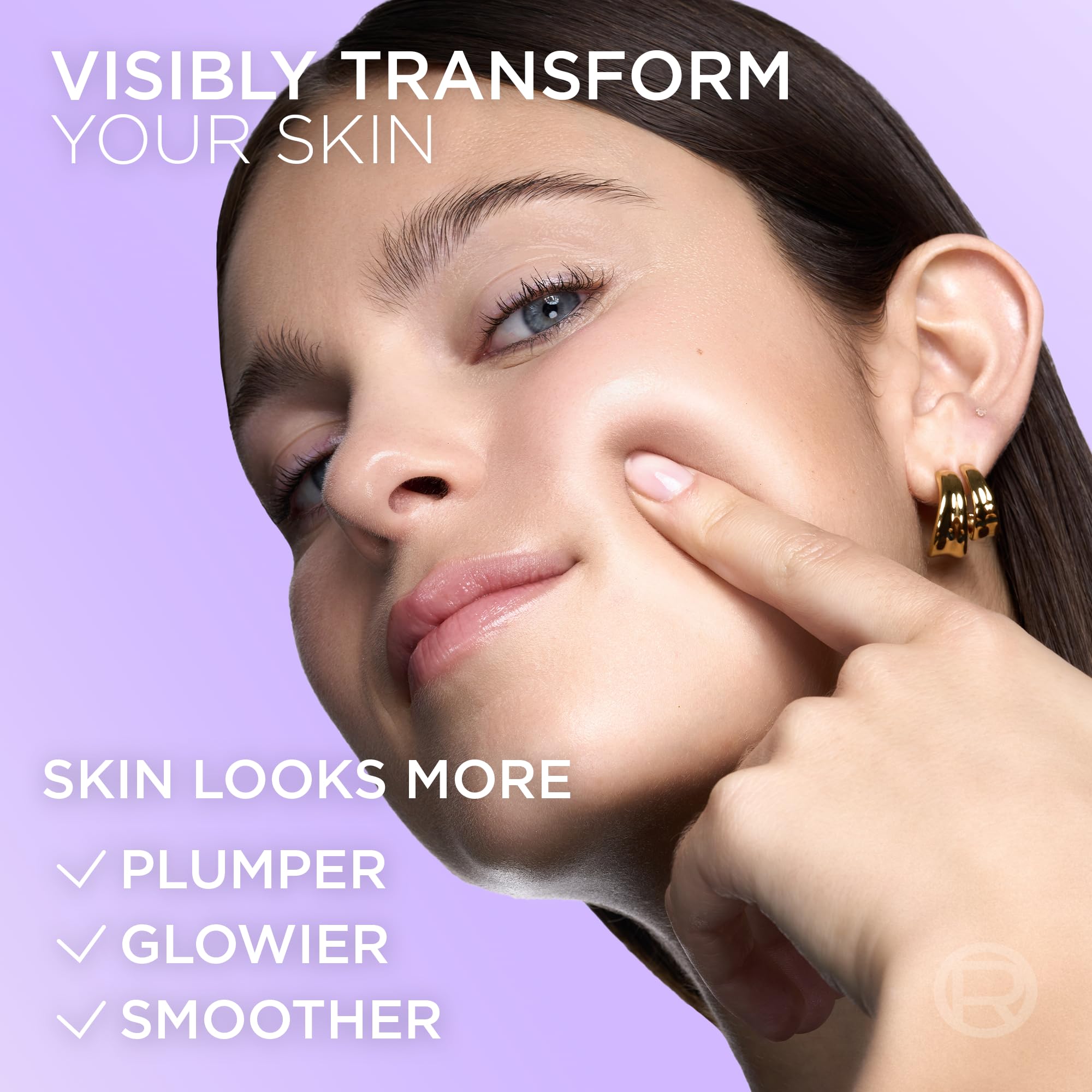 L'Oréal Paris Revitalift Filler Glass Skin, Rozświetlająco-Nawilżająca Maska Hydrożelowa