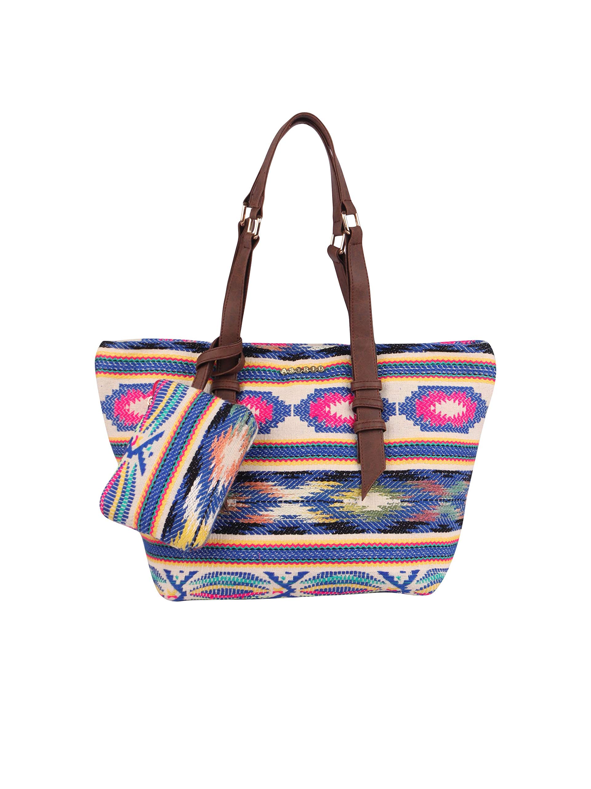 ASTRID Multi color Textured Tote Bag With Coin Pouch (B08W41ZGV6) Amazon Price History, Amazon Price Tracker