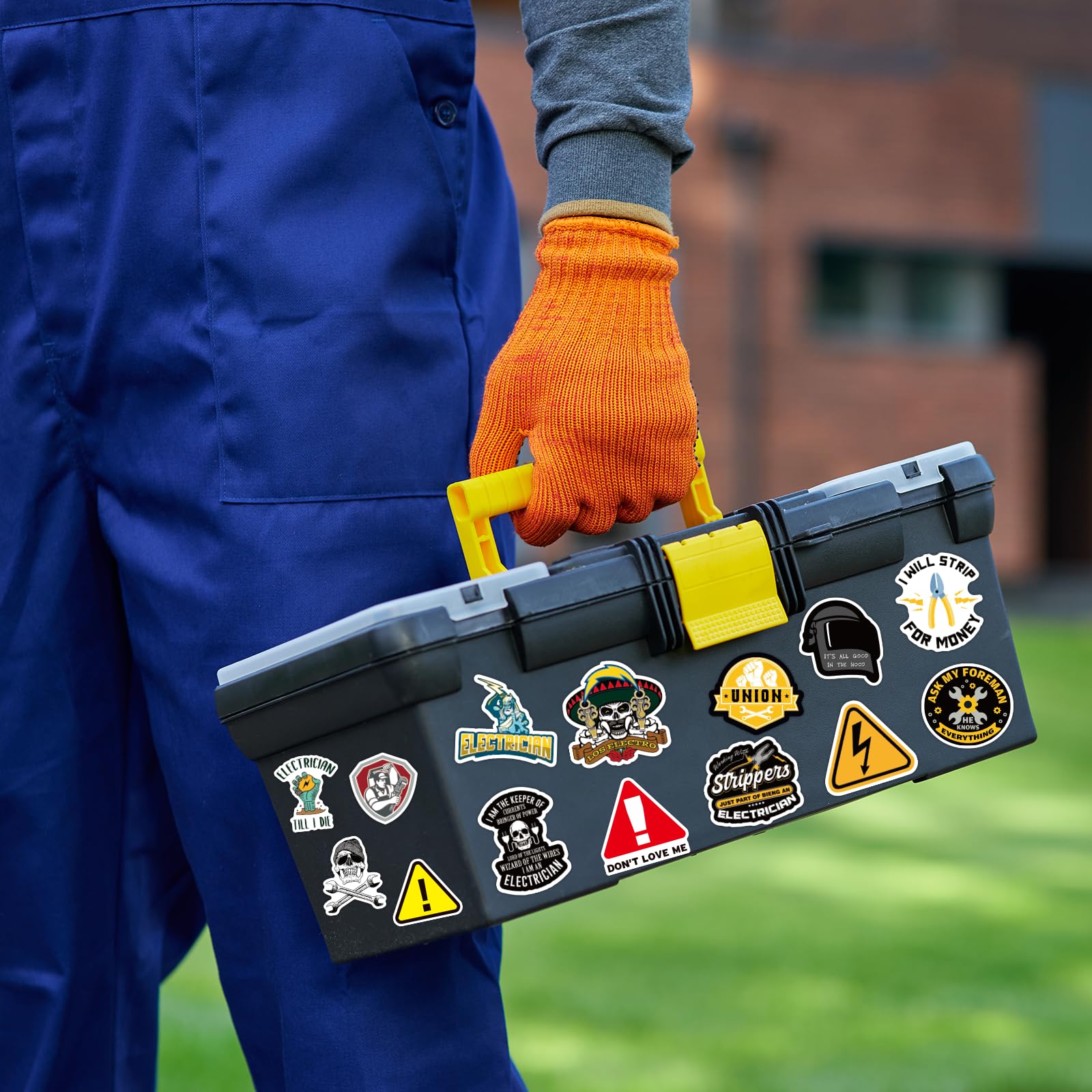 150 PCS Funny Hard Hat Stickers For Adults Dark Humor, Hilarious Decals For Tool Box, Helmet, Blue Collar Prank Meme Vinyl Waterproof Gift For Dads Father In | Whizz Hard Hat Accessories - Foto 3