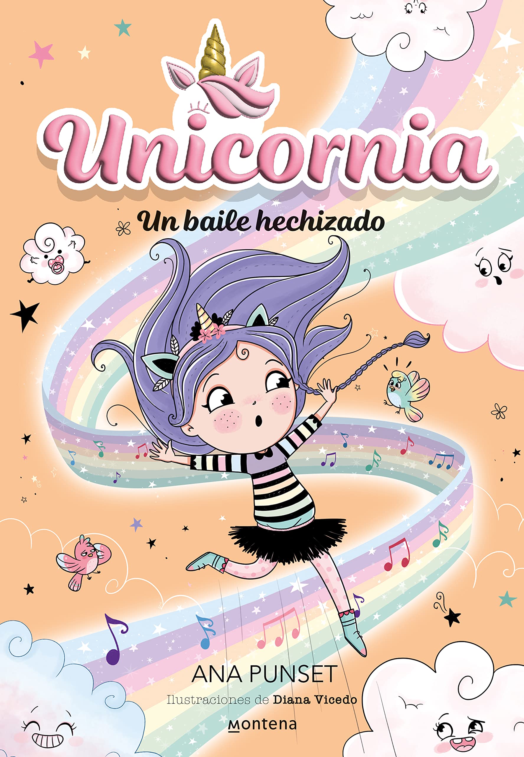Unicornia 6 - Un baile hechizado: ¡Un libro mágico con purpurina en la cubierta! (Montena)