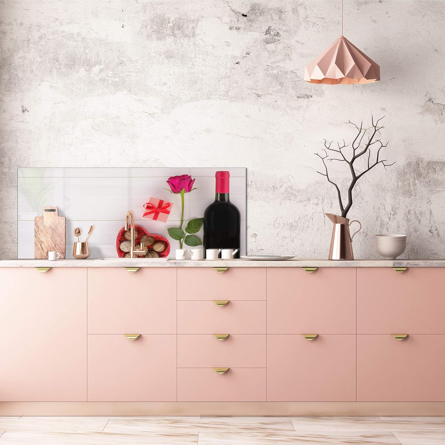 Large Format Horizontal backsplash -Art Design Glass Wine Series BBS12: