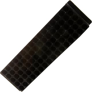 Bio Plas 0069 Black Polypropylene 1.5mL and 2.0mL Microcentrifuge Tube Rack, 9