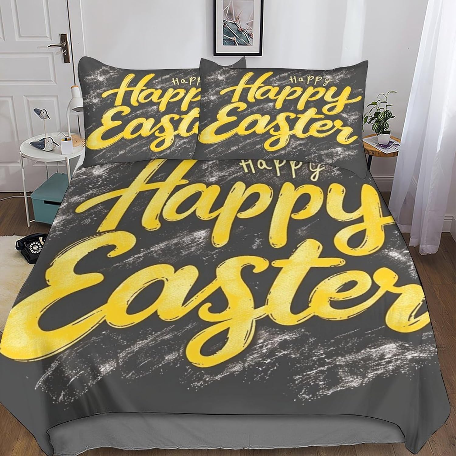 Easter Egg Bed Linen, 3D Motorcycle Duvet Cover with Pillowcase