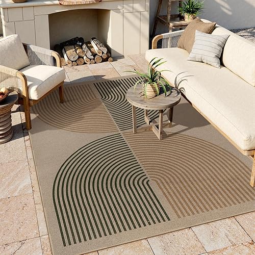 Vista 218 de Lahome Alfombra moderna de yute, de 2 x 8 pies, lavable, para entrada, granja, cocina, antideslizante, para interiores y exteriores, alfombra