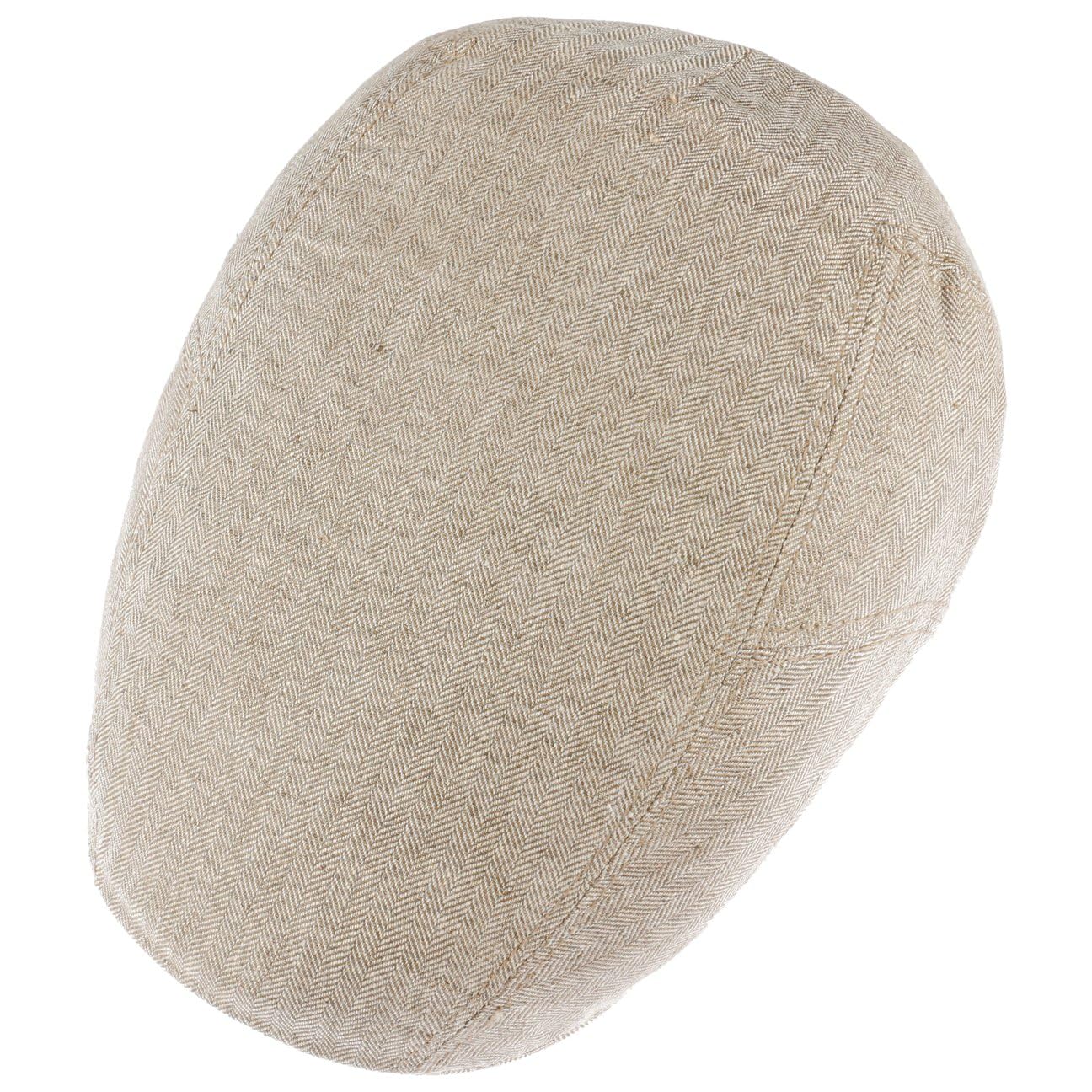 Stetson Herringbone lniana czapka z daszkiem męska – lniana czapka z daszkiem z ochroną UV 40 – czapka męska wyprodukowana w UE – czapka z bawełnianą podszewką – czapka z suwakiem na wiosnę/lato –