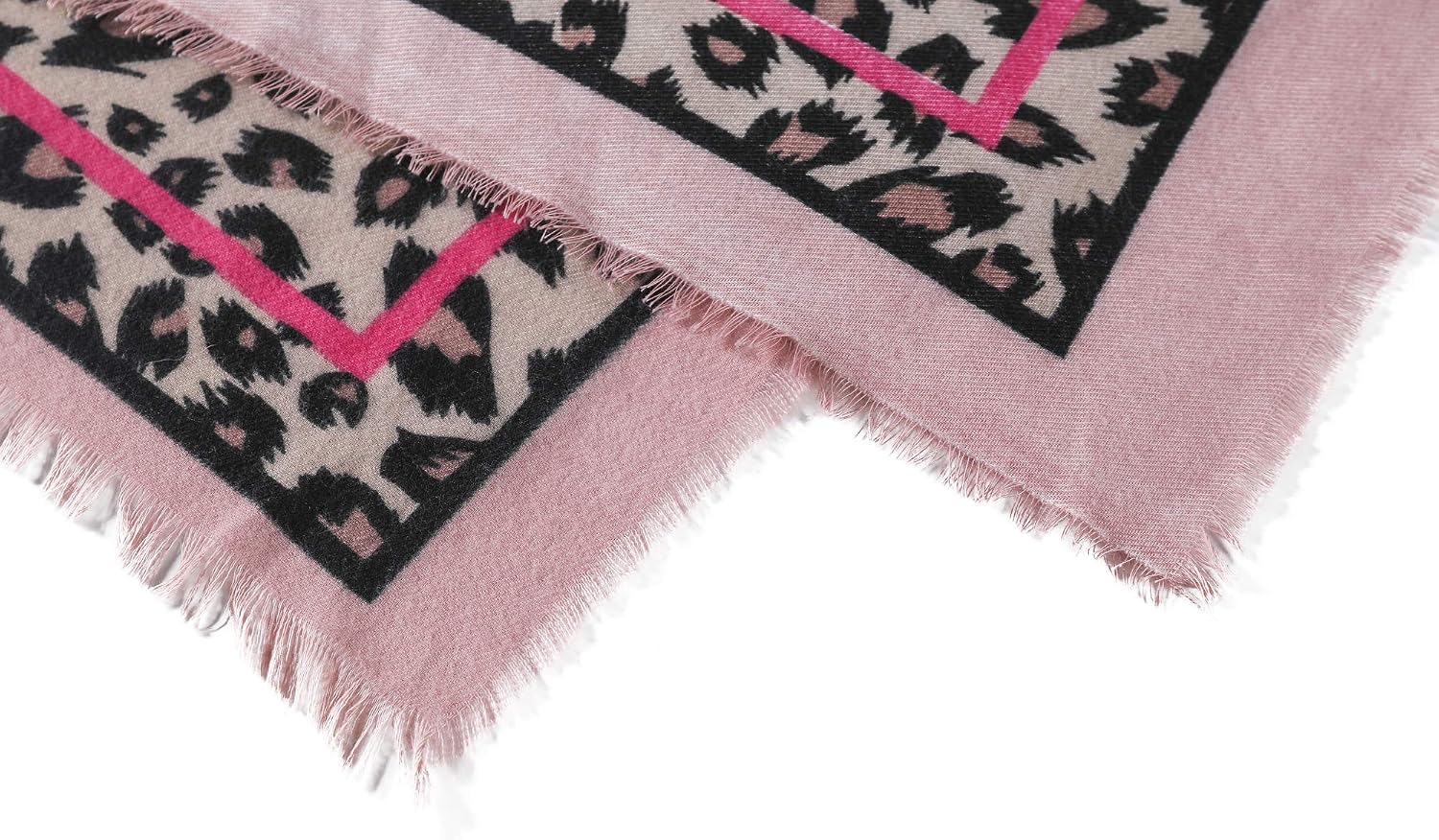 Women's Leopard Print Blanket Square Wrap Scarf