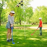 Vista 4 de Plastic Golf Clubs for Toddlers, Kids Golf Clubs Set, Plastic Golf Toys Set for Kids 3-5 Outdoor/Indoor Golf Club and Ball Toys Birthday Gift for