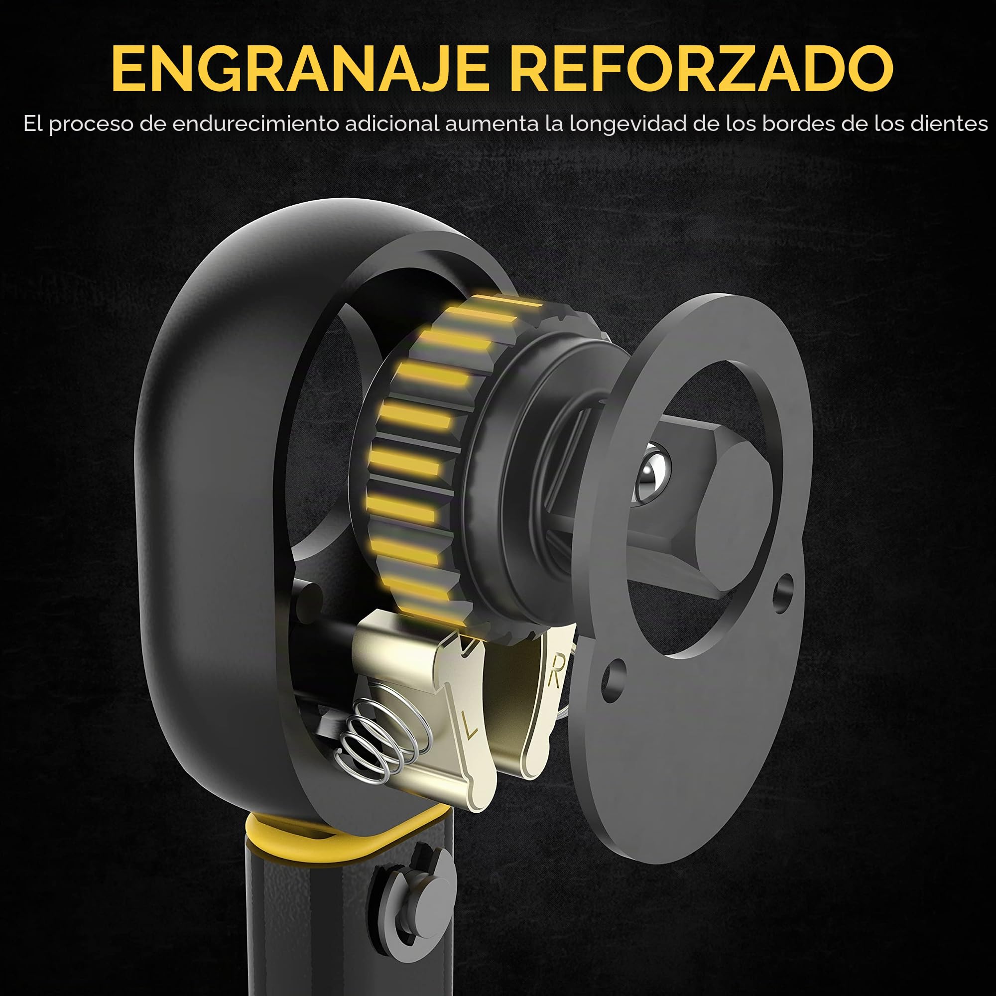 Lexivon, Llave dinamométrica de 1,3 cm de 7,5 m y 113 kg, 33,9-338,9 Nm (LX-184)