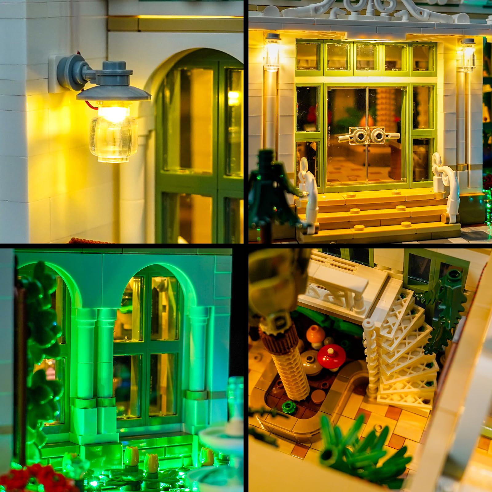 Zestaw oświetlenia dekoracyjnego do Lego The Botanical Garden (No Lego), zestaw oświetlenia dekoracyjnego do Lego 21353 Ogród Botaniczny Kreatywna zabawka - Wersja standardowa