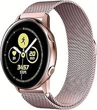Magnetic Strap for Garmin Vivomove 4S, Vivoactive 3S, Venu 4 41 mm/3S/2S, 18 mm Adjustable Metal Replacement Bands for Huawei Watch 5 42 mm/GT 6/5/4 41 mm