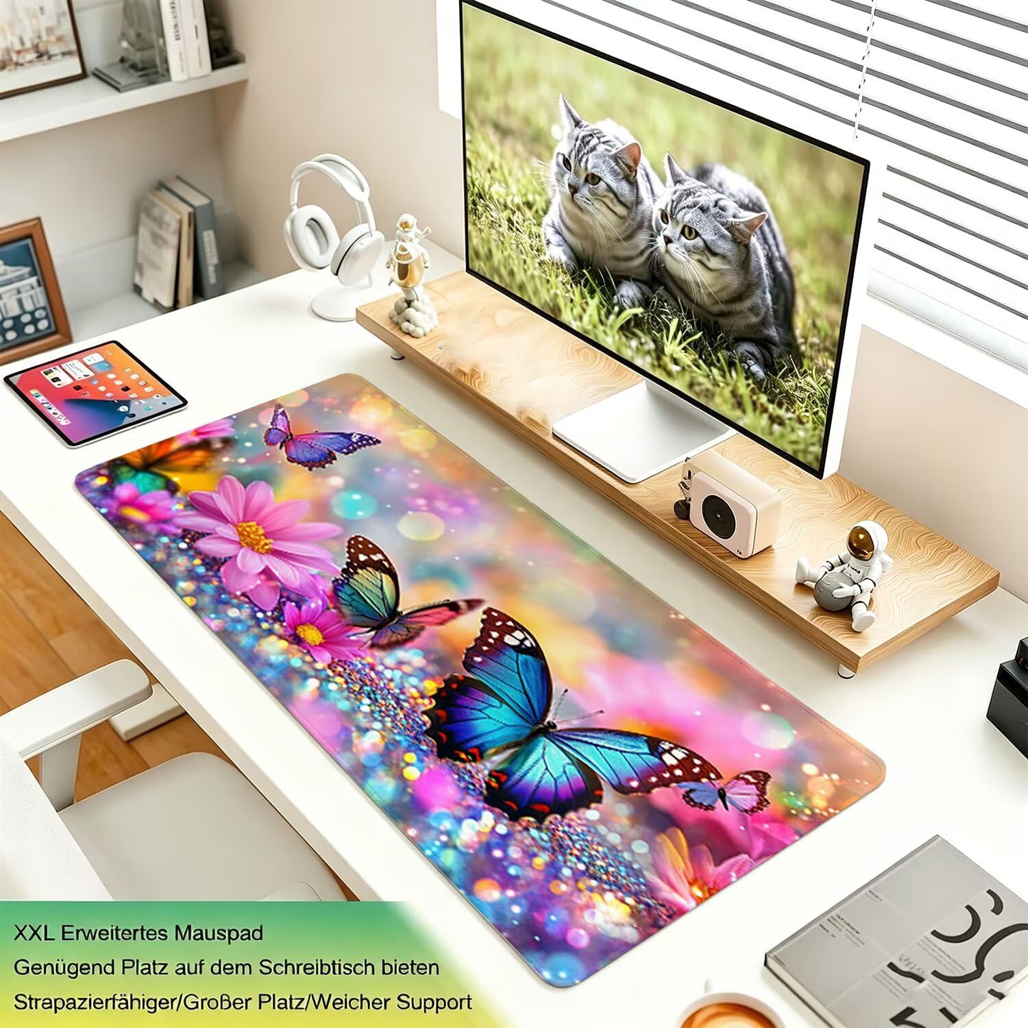 Podkładka pod mysz 1200x600x4mm, motyl komiksy-2 0x0-275