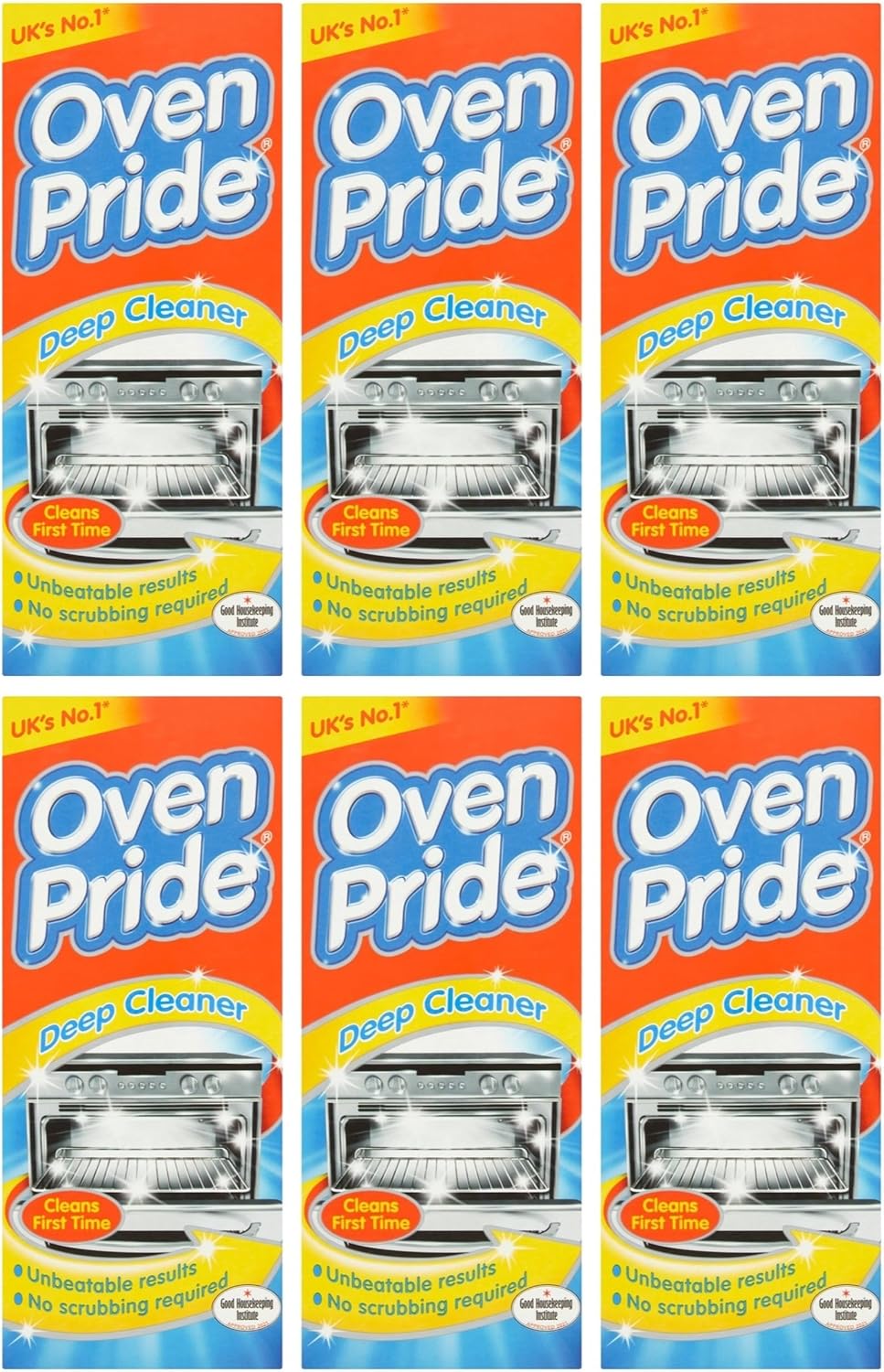 6 X Complete Oven Cleaning Kit 500ml Includes Bag for Cleaning Oven