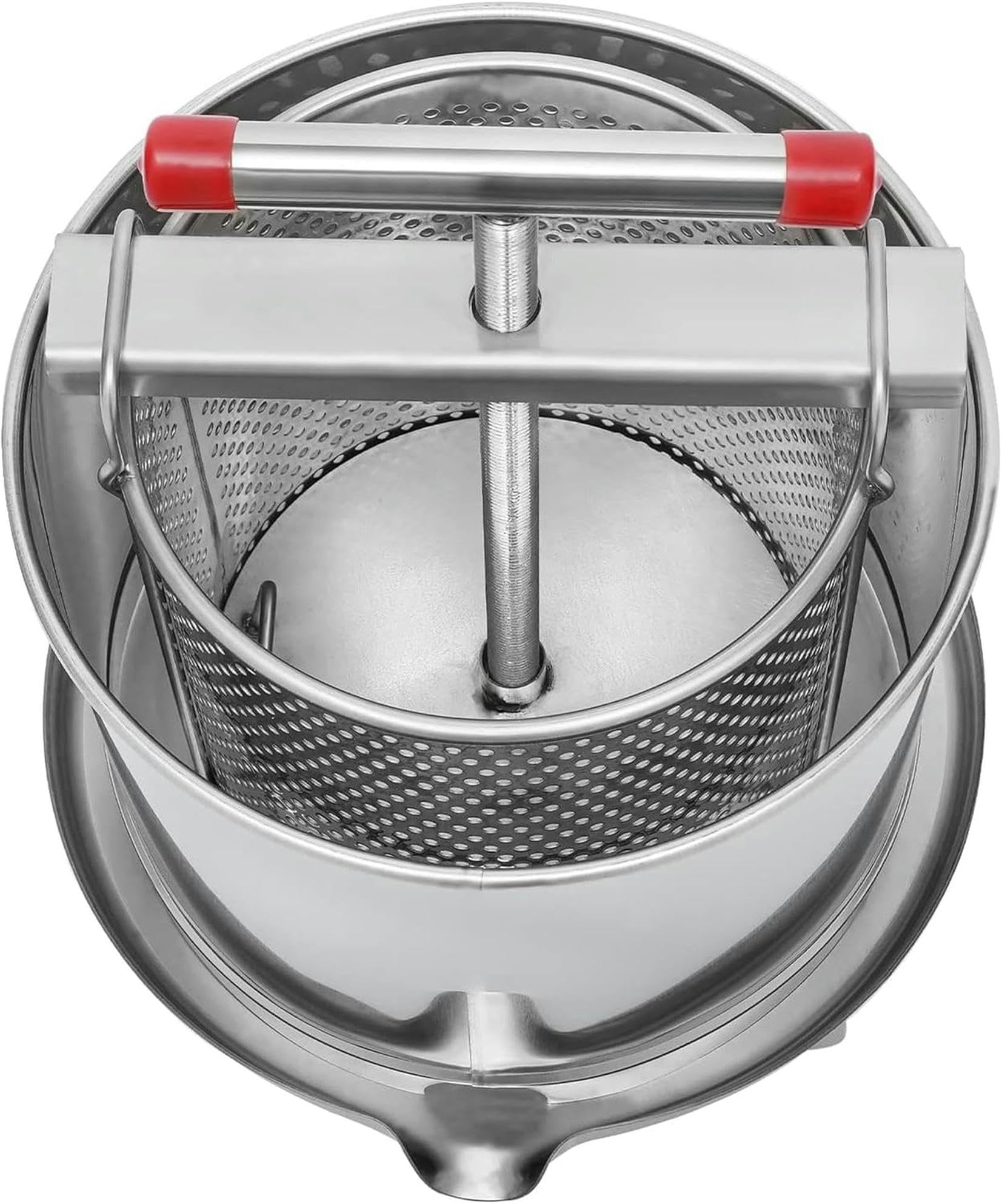 Extractor de miel de 12 l, prensador de cera de abejas, extractor de miel manual para el hogar, máquina de apicultura, extractor de jugo de uva y fruta, equipo para hacer vino para granjas domésticas