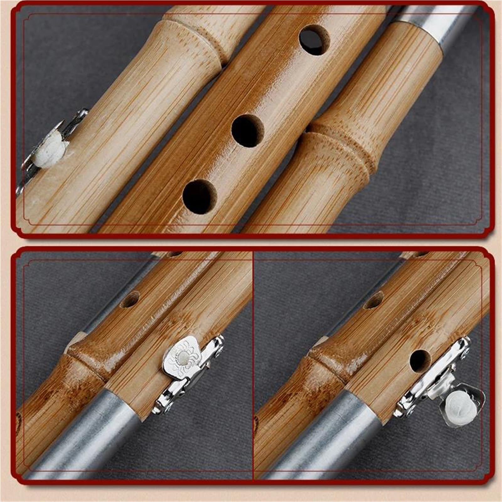 Flauta De Calabaza De Bambú Profesional Hecha A Mano Hulusi En Clave Sib Do Con Estuche Para Principiantes(BB Key)