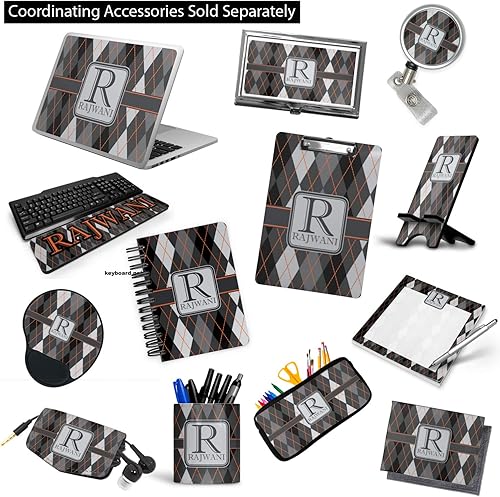 Miniatura 6 de Carpeta personalizada de 3 anillas moderna y elegante con rombos - 1 pulgada