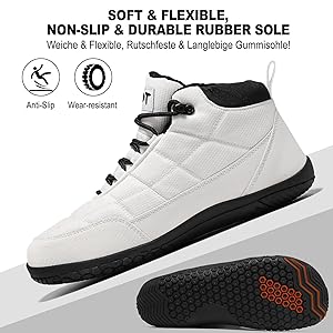 Scarpe Barefoot Impermeabili Unisex | Punta Larga E Suola Zero Drop | Taglie 37-47 EU - Foto 6