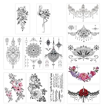 Konsait 13 Blatt Temporare Tattoos Fur Madchen Frauen Erwachsene Festliche Tattoos Fake Wasserdicht Temporare Tattoos Schwarz Body Art Aufkleber Cover Up Back Arm Hals Blume Mehndi Amazon De Beauty Konsait 13 Blatt Temporare Tattoos Fur Madchen Frauen Erwachsene Festliche Tattoos Fake Wasserdicht Temporare Tattoos Schwarz Body Art Aufkleber Cover Up Back Arm Hals Blume Mehndi Amazon De Beauty