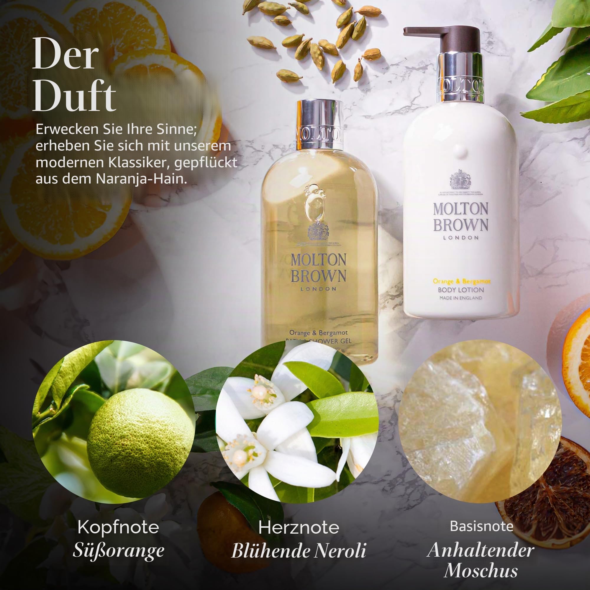 Molton Brown Große Luxus-Duftkerze im Glas