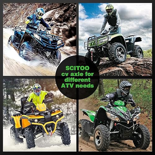 Vista 108 de SCITOO 1333081 1333947 Eje CV trasero izquierdo derecho para 2016-2020 para Polaris General 1000 2017-2020 para Polaris General 4 1000 2015-2018