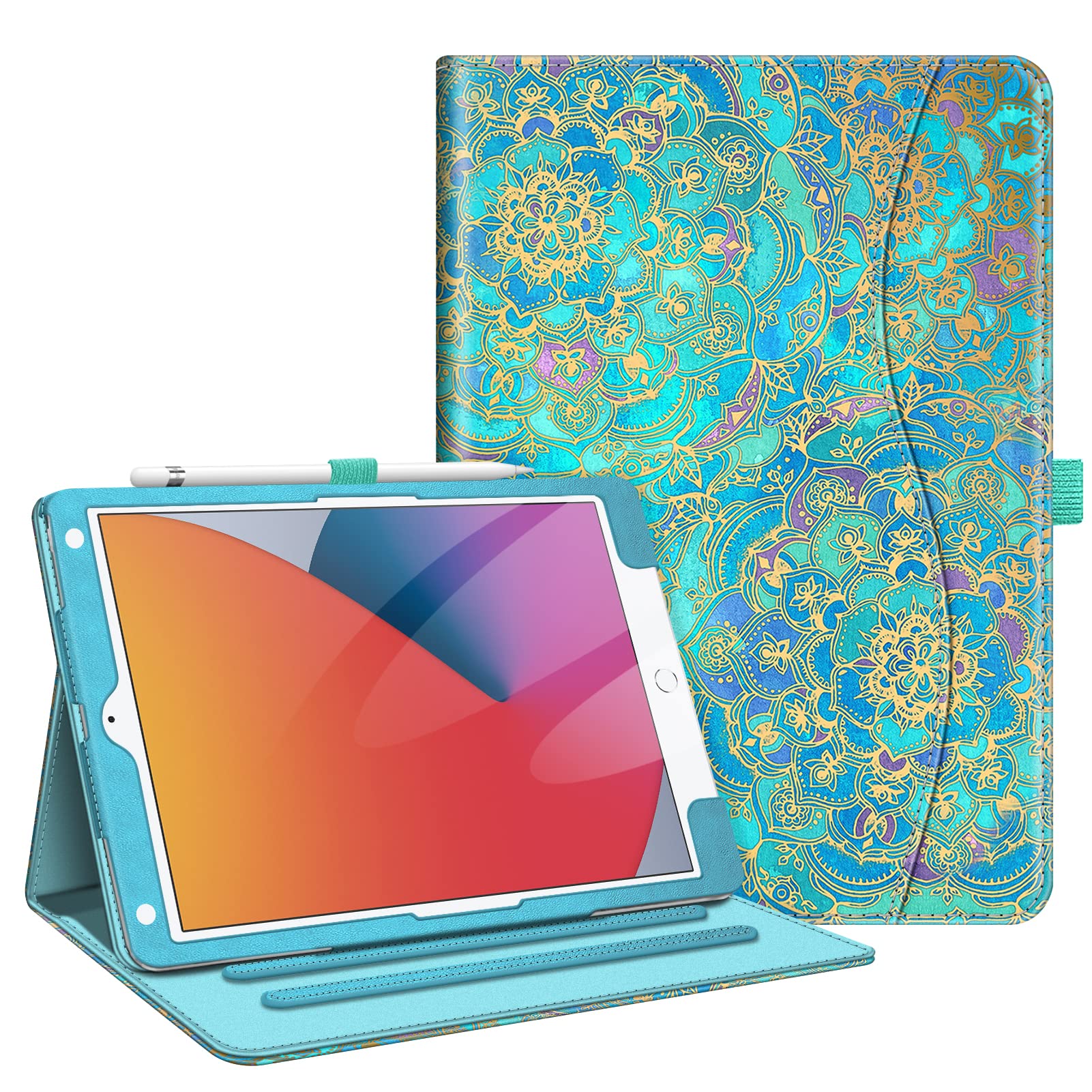 Fintie Case for iPad 9th / 8th / 7th Generation (2021/2020/2019) 10.2 Inch - [Corner Protection] Multi-Angle Viewing Stand Cover with Pocket & Pencil