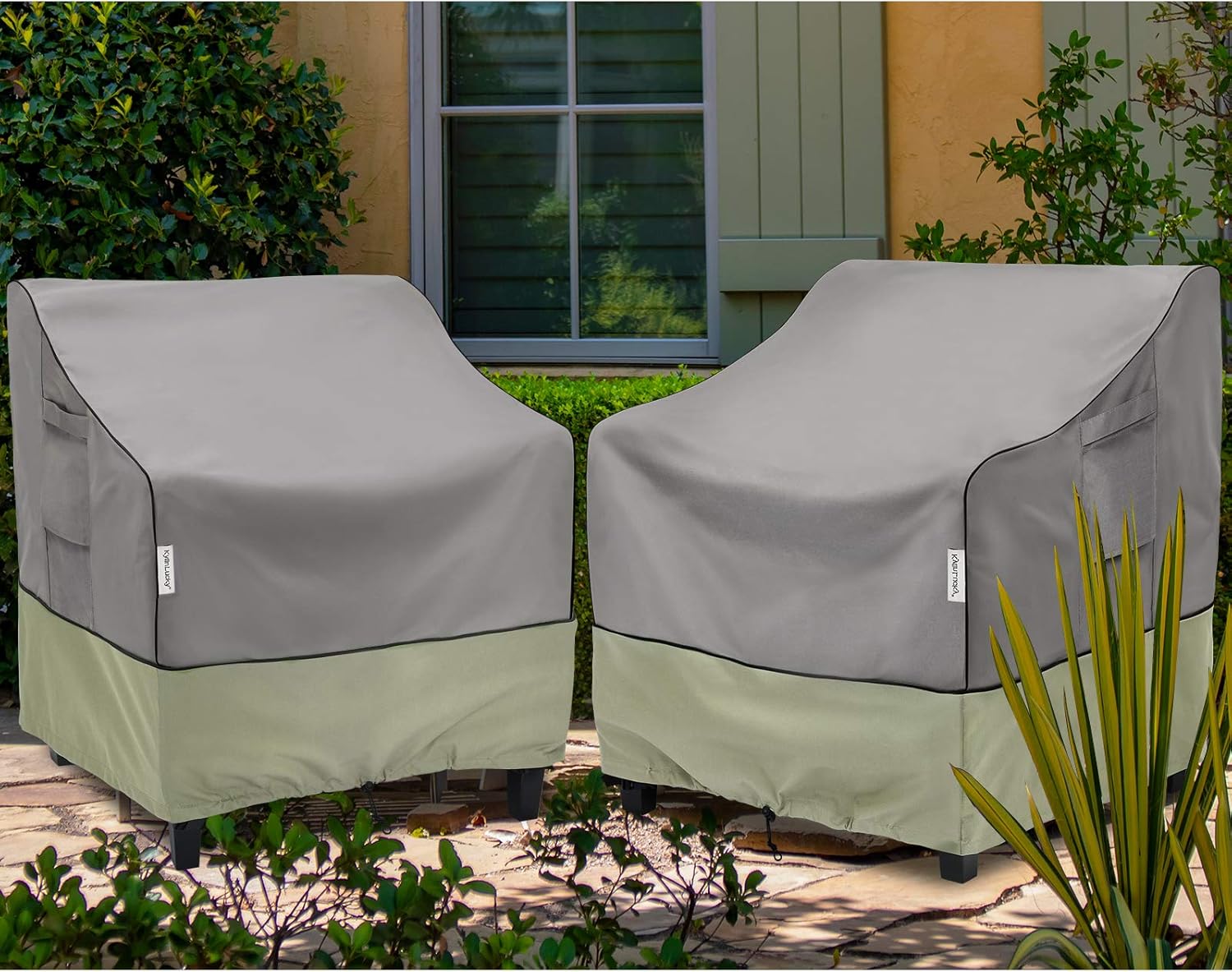 KylinLucky Patio Chair Covers Outdoor Furniture Covers Waterproof Fits up to 33W x 34D x 31H inches 2pack : Patio, Lawn & Garden