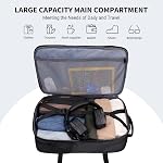 WITZMAN Travel Backpack for Men 45L Convertible Bag Fits 17" Laptop | Large Nylon Carry on Luggage Bag, 3 in 1 Laptop Backpack Airline Approved, For Weekend Getaway, Overnight Trip, B688 Black