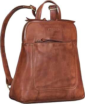 Zaino Antifurto Donna Borsa Zaino Donna In Vera Pelle MONTE HALLA