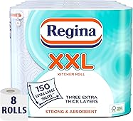 Regina XXL Kitchen Roll, 8 Rolls, 600 Extra Large Sheets