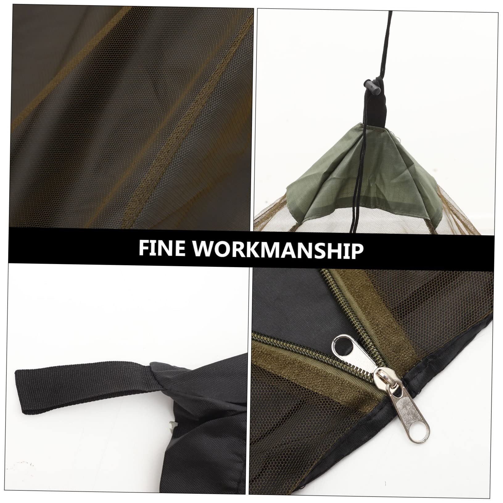 Luxshiny Tenda Zanzariera Portatile Singola Porta a Cerniera Verde