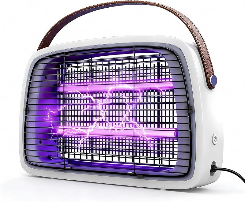 LED Bug Zapper, 12 LED Tube Up to 6 Years, Electric Mosquito Zapper, 11V-240V Fly Trap Widely Applicable.