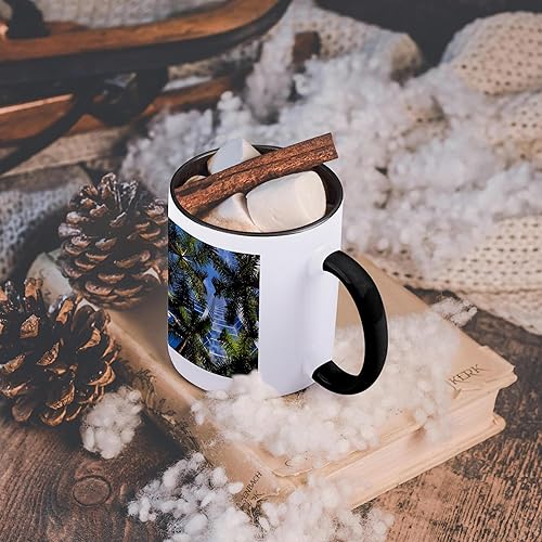 Miniatura 6 de 3dRose Estados Unidos, Florida, Miami, Brickell Avenue, edificios de gran altura. Taza negra de dos tonos de 11 oz