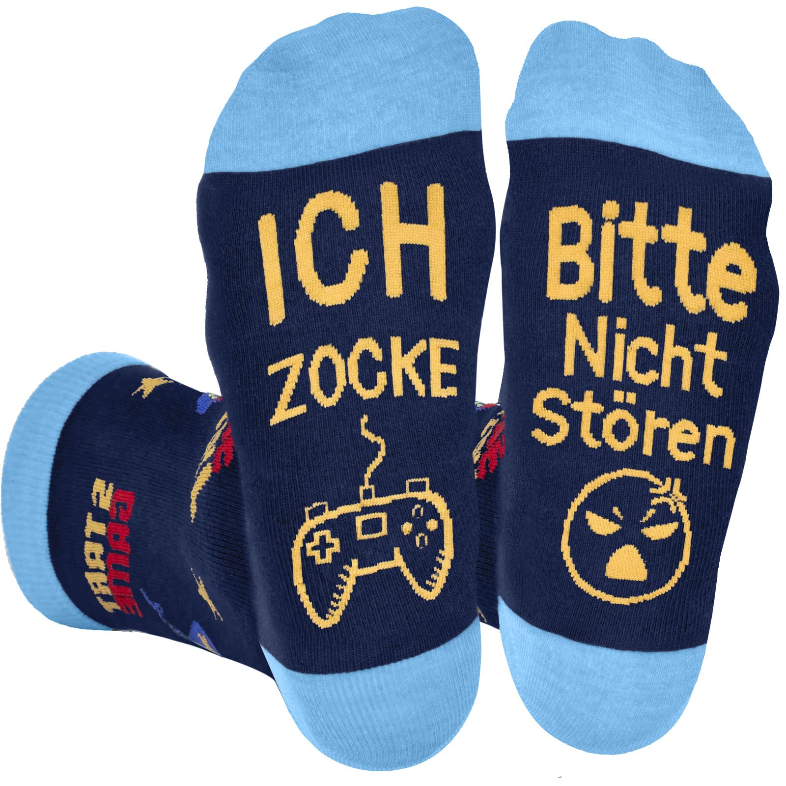Dealswin Lustige Gaming Socken Gamer Geschenk Mit Spruch Bitte Nicht Stören Ich Zocke Zocken Socken Lustig Neuheit Weihnachts Ostern Geburtstag Geschenke Für Zocker Männer Herren Jungs Frauen Damen